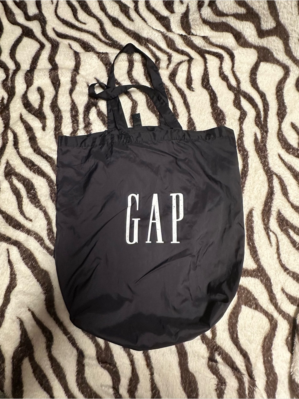 GAP Navy Tote with White Logo